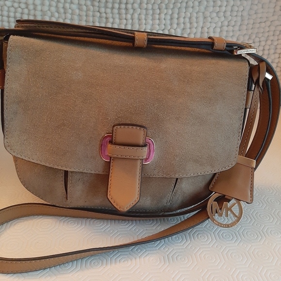 Michael kors Romy suede and leather Messenger Bag crossbody handbags small - Picture 13 of 15